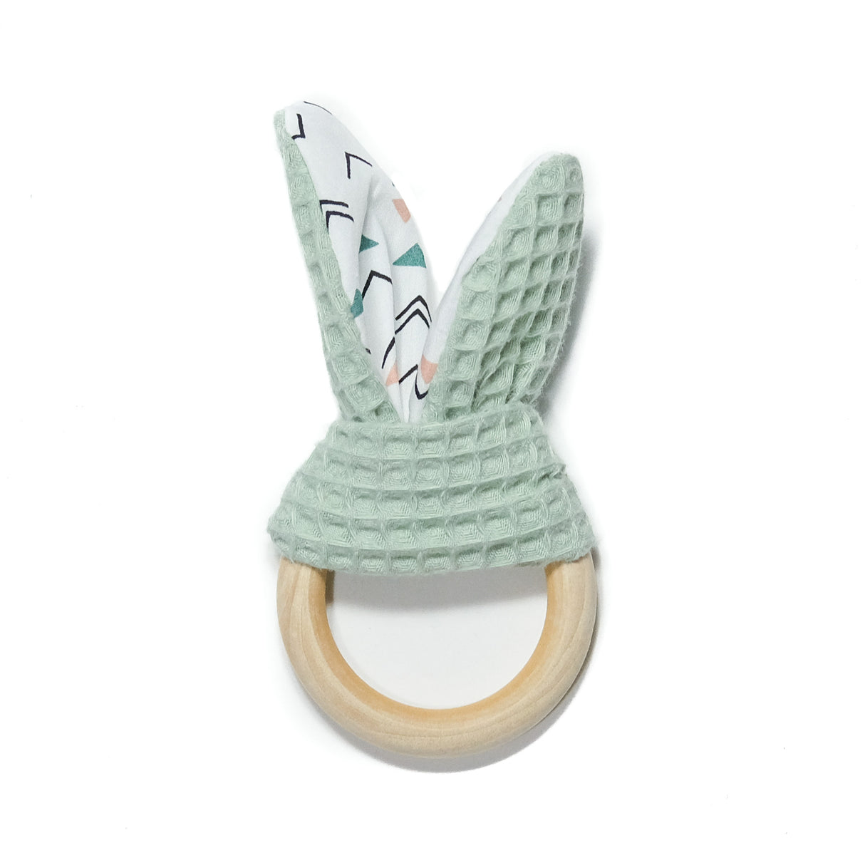 Houten Grijpring Dusty Mint Pijltjes