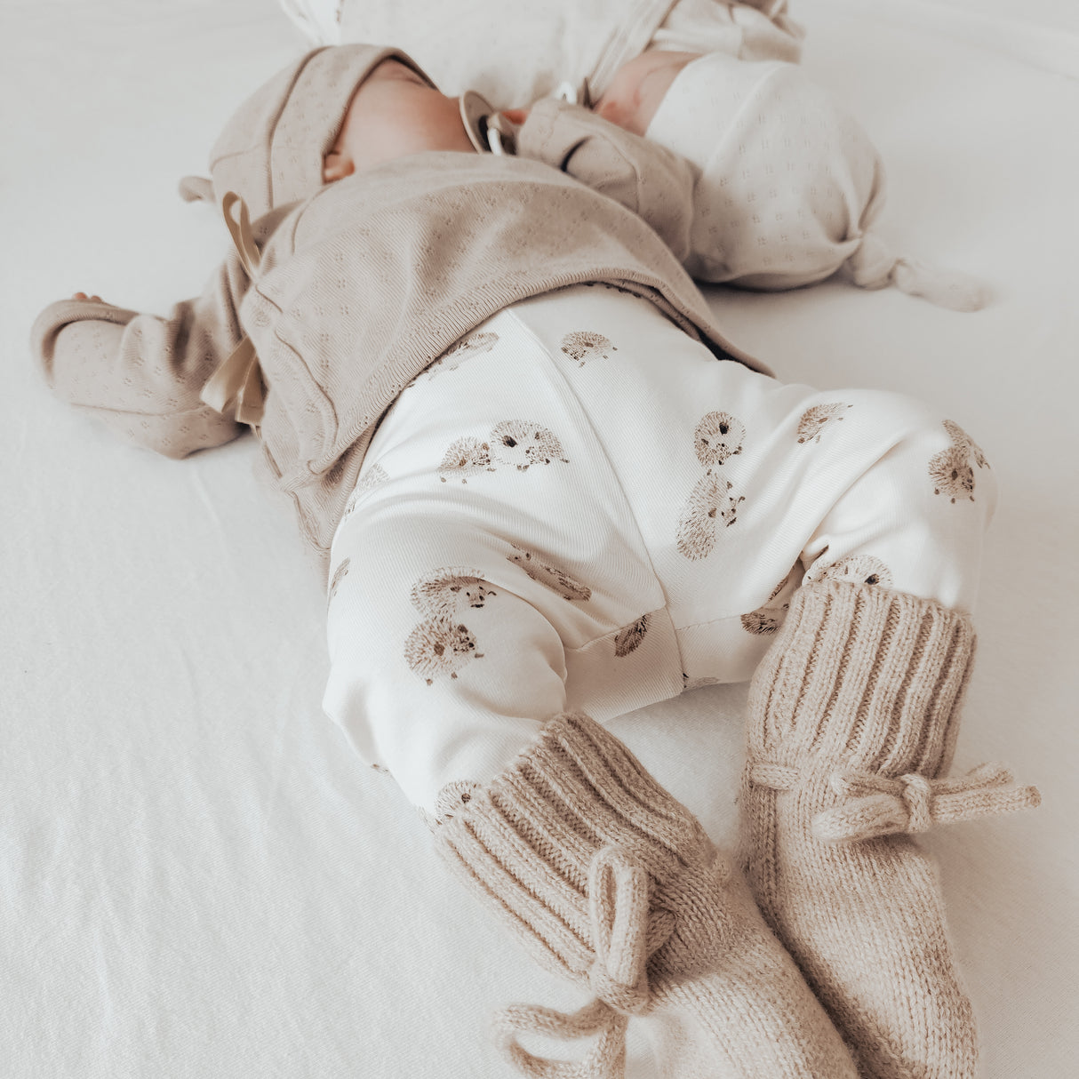 Merino Wol Slofjes - Taupe