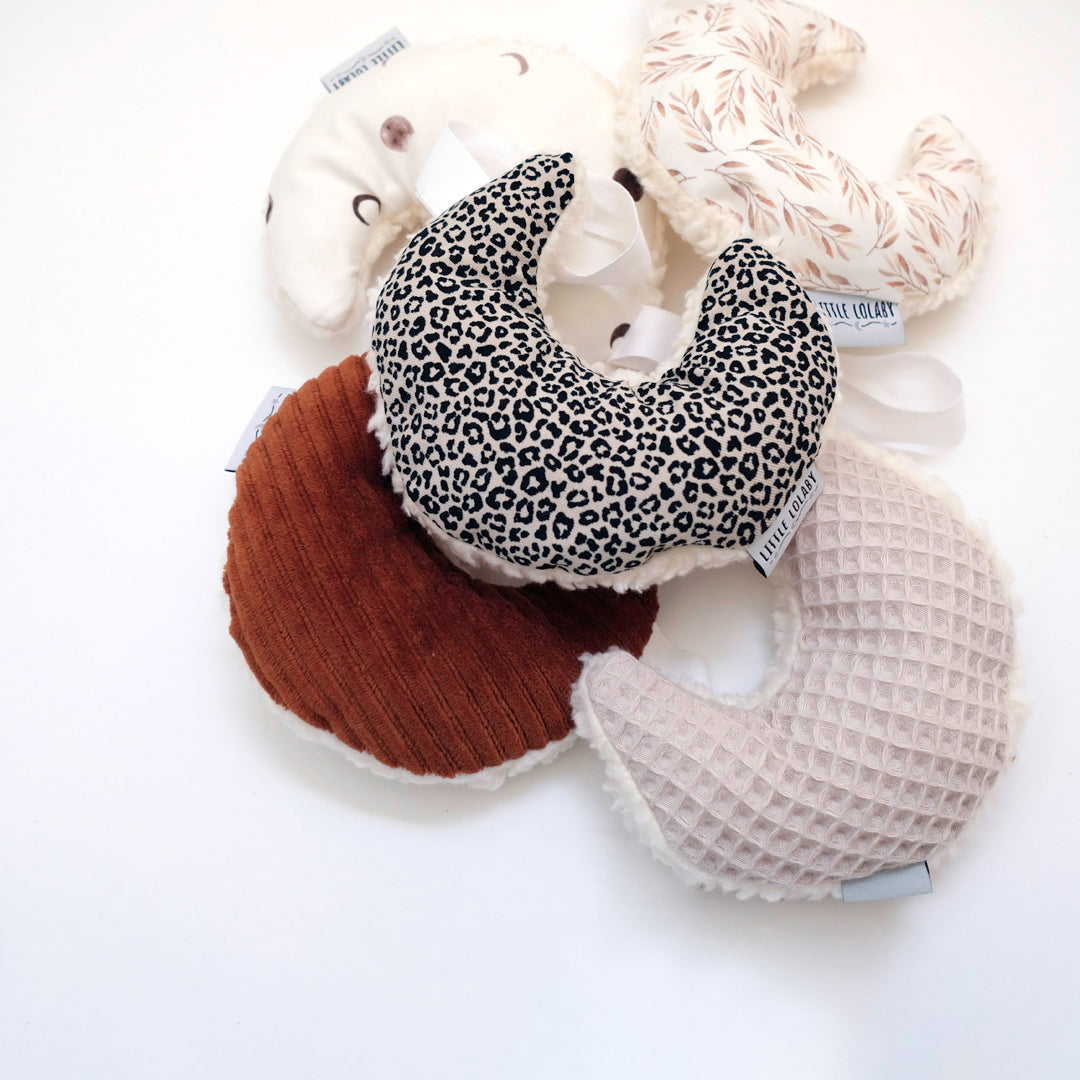 Speendoek Maan Teddy - Ecru