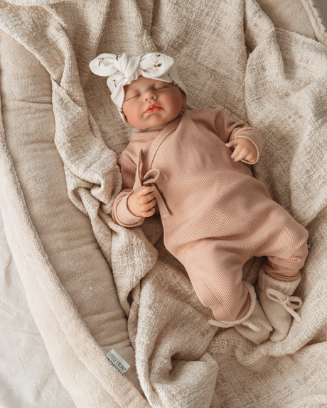 Boxpakje Met Strikje - Rib Nude Pink