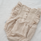 Bodysuit Ruffles - Embroidery Sand