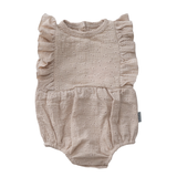 Bodysuit Ruffles - Embroidery Sand