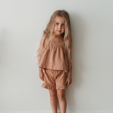 Top Embroidery - Peach