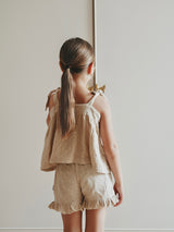 Top Embroidery - Sand