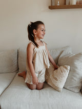 Top Embroidery - Sand