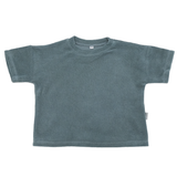 Oversized Shirt Badstof - Petrol